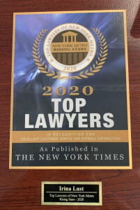 Top Lawyers 2020  Irina Lust